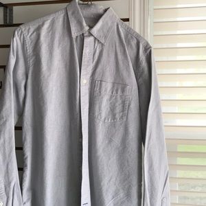 Gray oxford button down